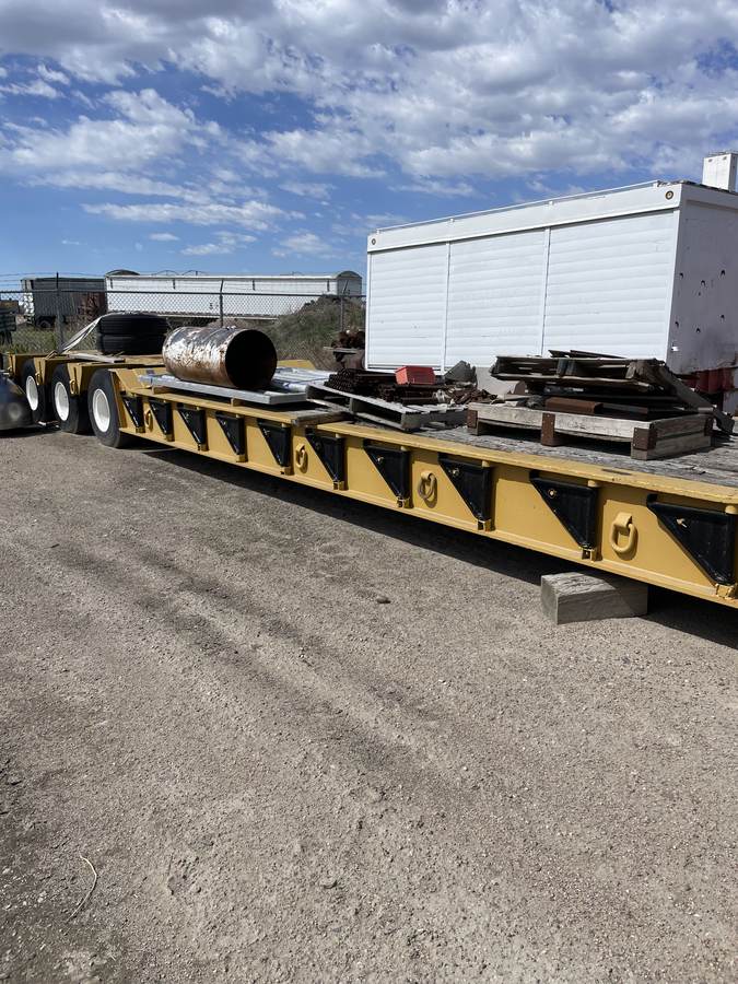 Load King gooseneck lowboy-style trailer at Luft Machine
